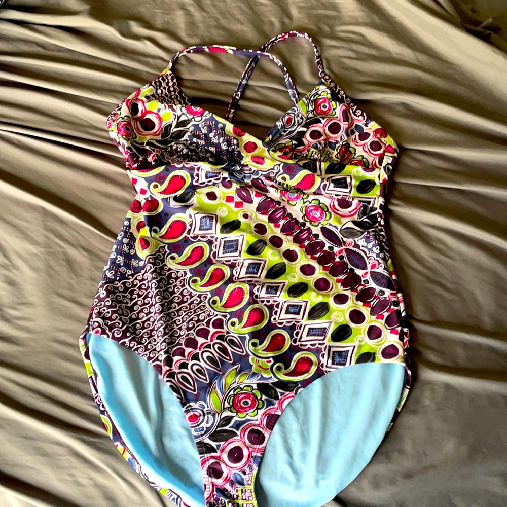 Athleta underwire long torso swimsuit